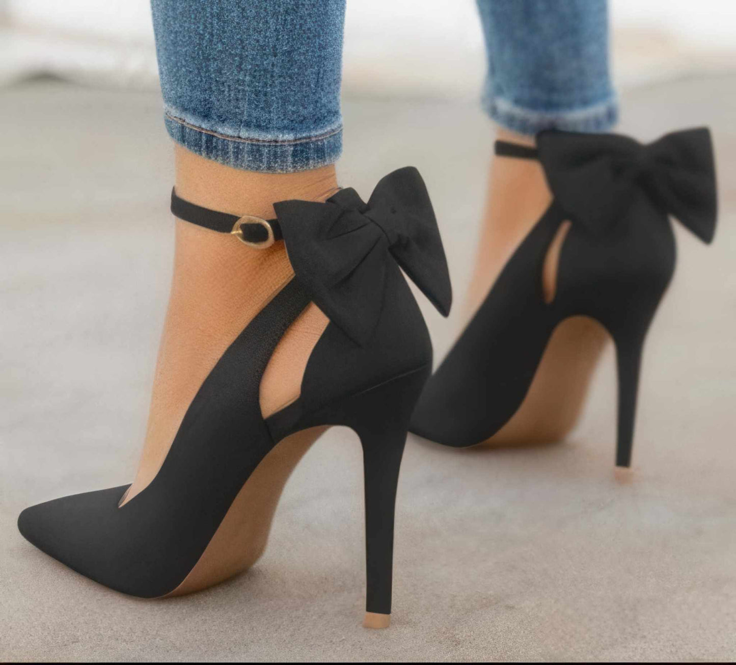 High Heels by Glow Chic | Stylish Bow-Embellished Footwear