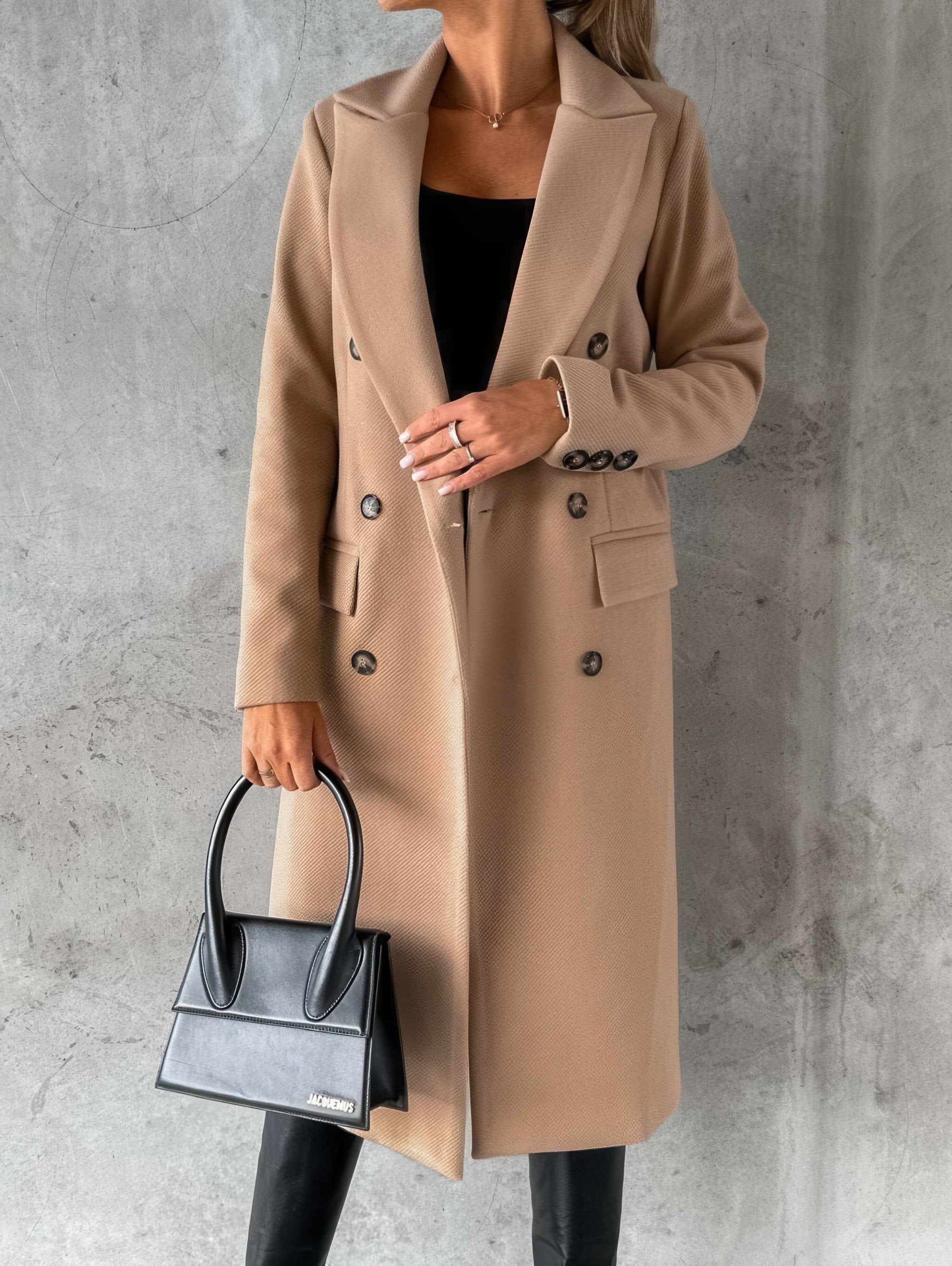 Coat | Glow Chic's Casual Fashion Woolen Coat Style