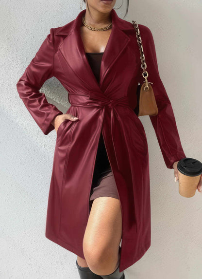 Coat | Glow Chic's Slim Long Sleeved Trench