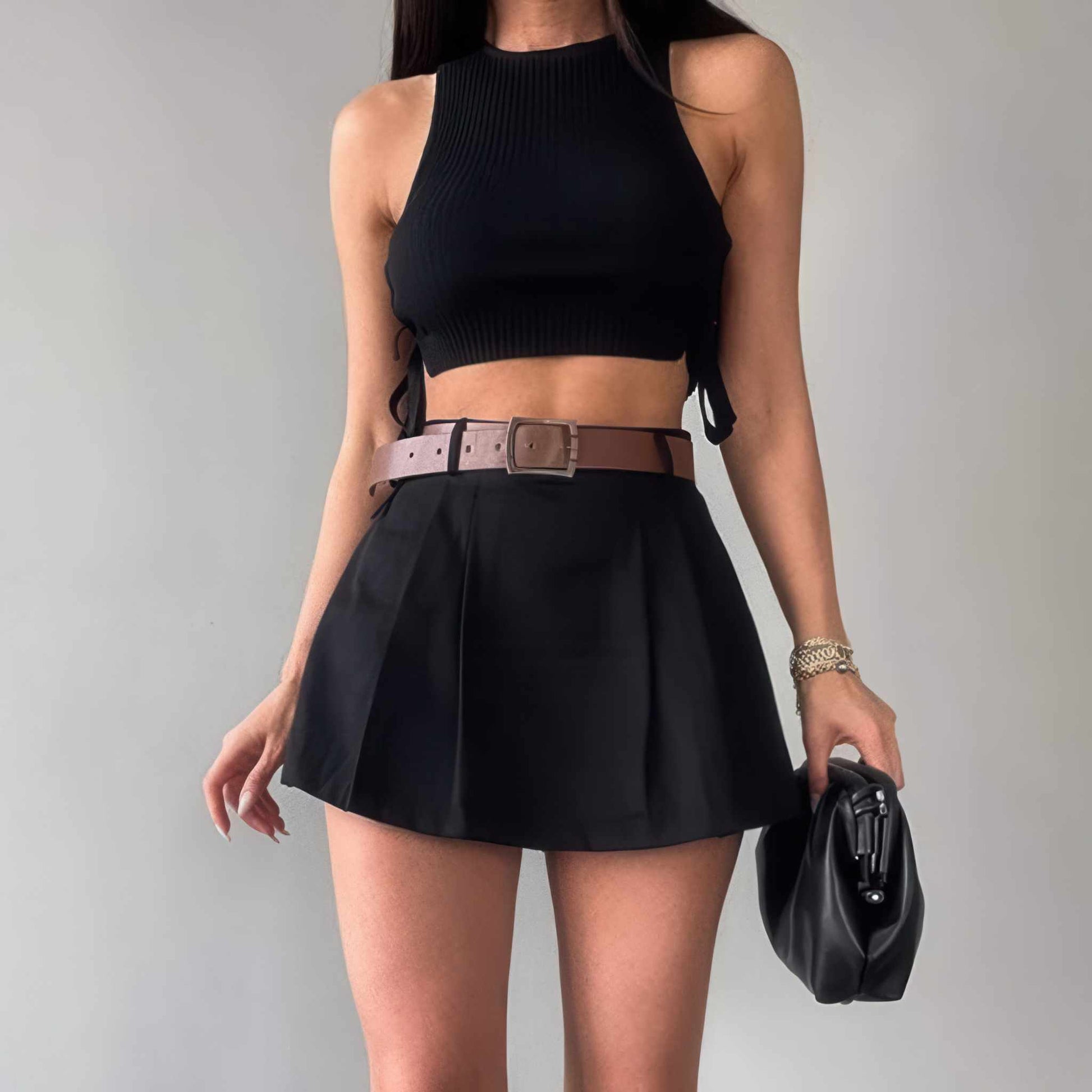 Skirt | Solid Color Fashion Skirt for Versatility