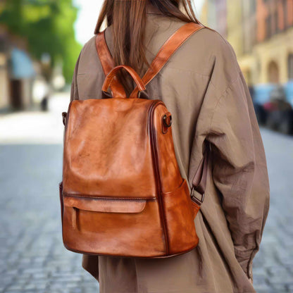 Backpack | Genuine Leather Anti-Theft | Glow Chic